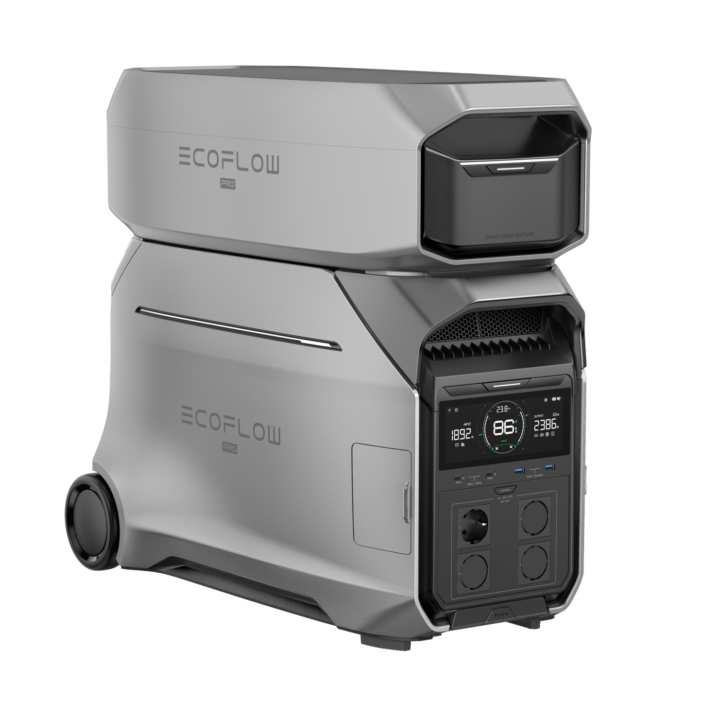 EcoFlow DELTA Pro 3 Powerstation und Zusatzbatterie SET EU-Version | 8 kWh Kapazität