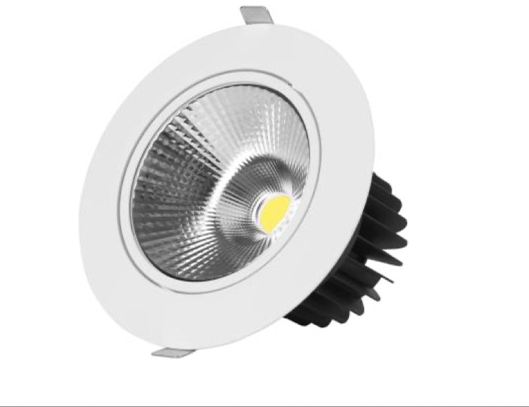 Jelektro LED Einbaustrahler rund mit schwenkbarem Reflektor in Weiss