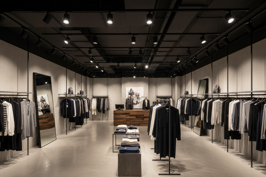 Beleuchtung im Boss Store Zürich