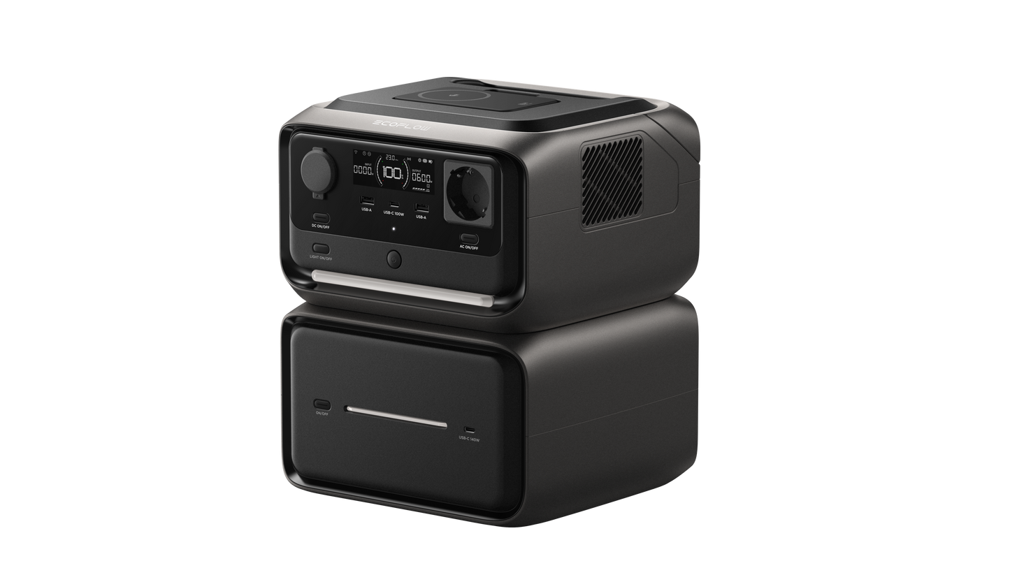 EcoFlow RIVER 3 Plus Max Wireless Powerstation 858 Wh, mit Rapid 5k Powerbank, EU Version