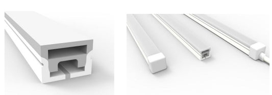 LED Neon Streifen 180* RGBW 4000K, DMX512, 24V, 96 LED/m, 20 W/m, IP67 (Mieten)