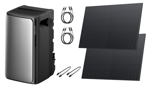 EcoFlow Balkonkraftwerk Set | STREAM Max Solarbatterie (1.92 kWh) / 600 W CH-Version | 1200 W AC Ausgang | 2 MPPT