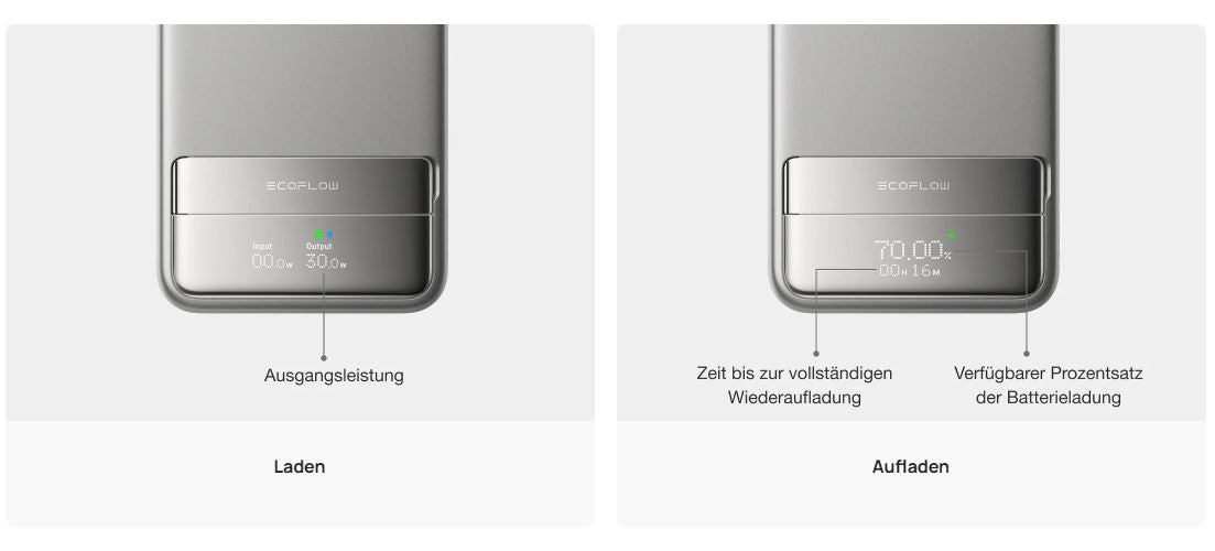 EcoFlow RAPID magnetische Powerbank 10000 mAh schwarz (Qi2 MagSafe)