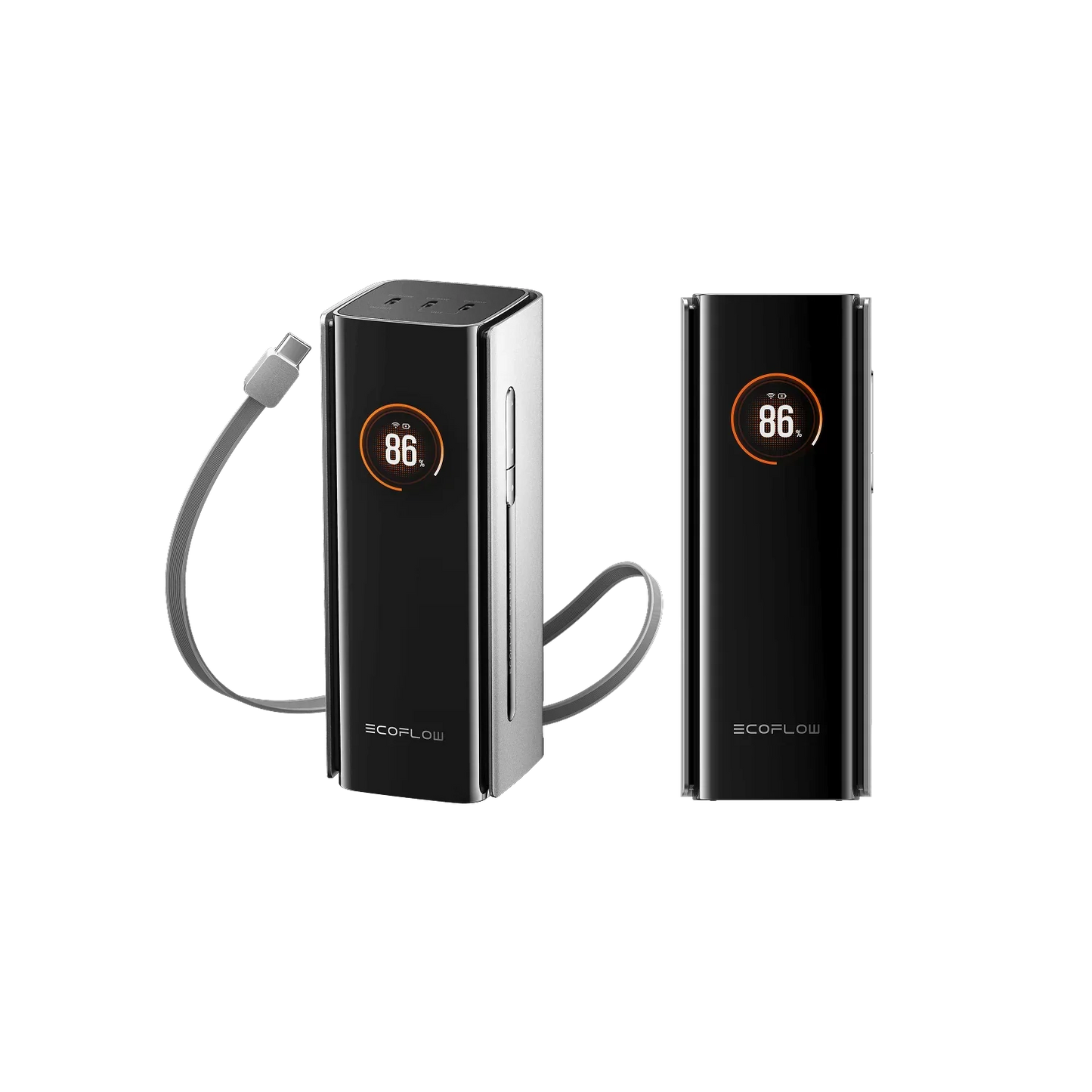 EcoFlow RAPID Pro Powerbank 20'000 mAh grau | 120 W laden, bis zu 230 W entladen | + ausziehbares 100 W USB-C Kabel