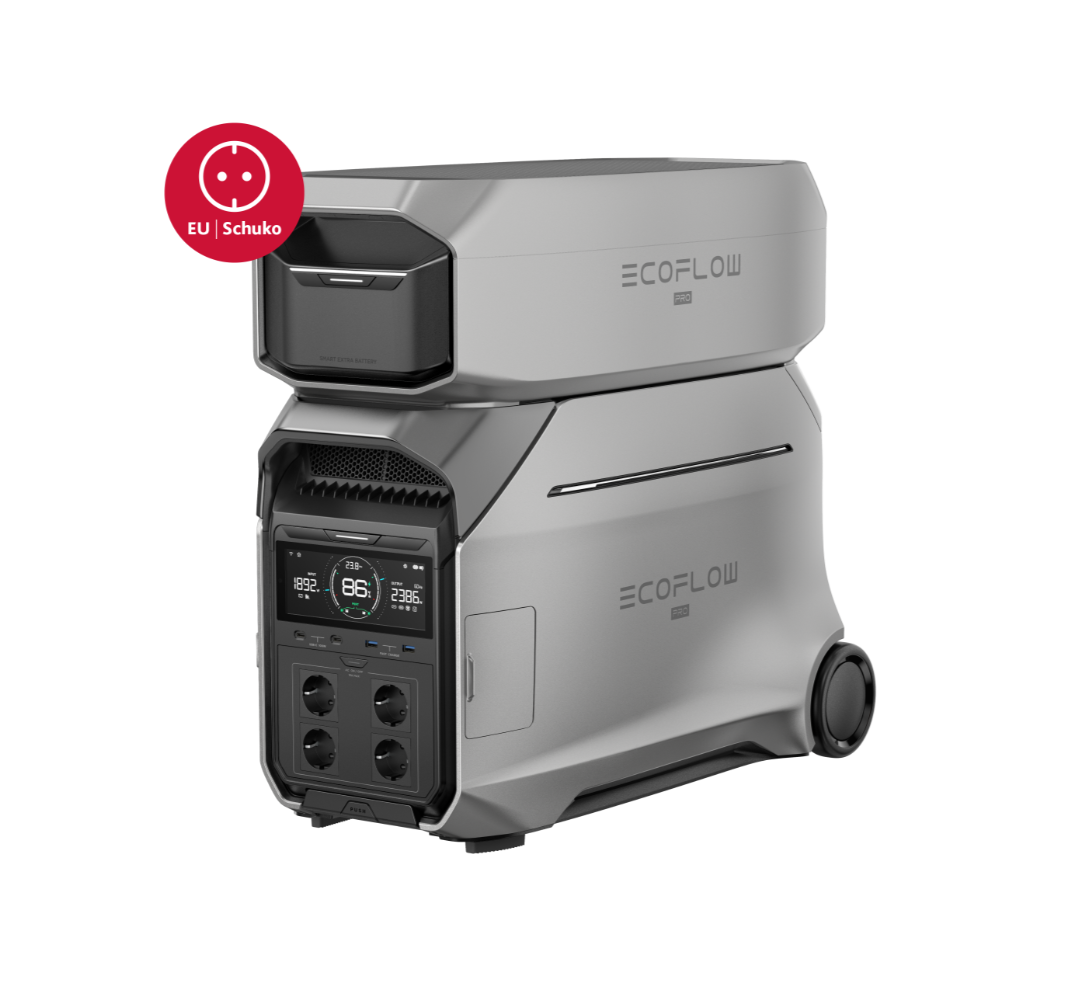 EcoFlow DELTA Pro 3 Powerstation und Zusatzbatterie SET EU-Version | 8 kWh Kapazität