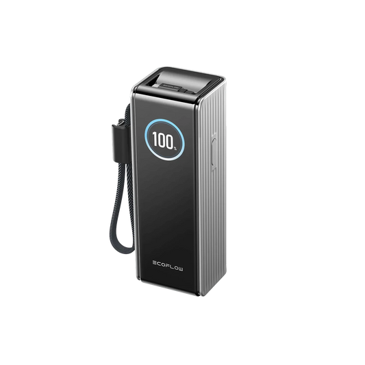 EcoFlow RAPID Powerbank 25'000 mAh grau | 140 W laden, bis zu 170 W entladen | + ausziehbares 100 W USB-C Kabel