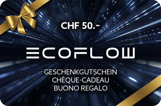 EcoFlow Schweiz digitaler Gutschein | Wert: CHF 50.-