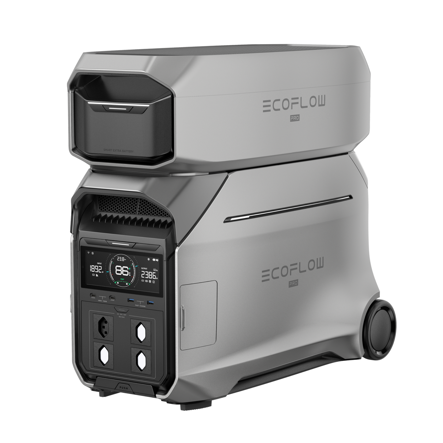 EcoFlow DELTA Pro 3 Powerstation und Zusatzbatterie SET CH-Version | 8 kWh Kapazität