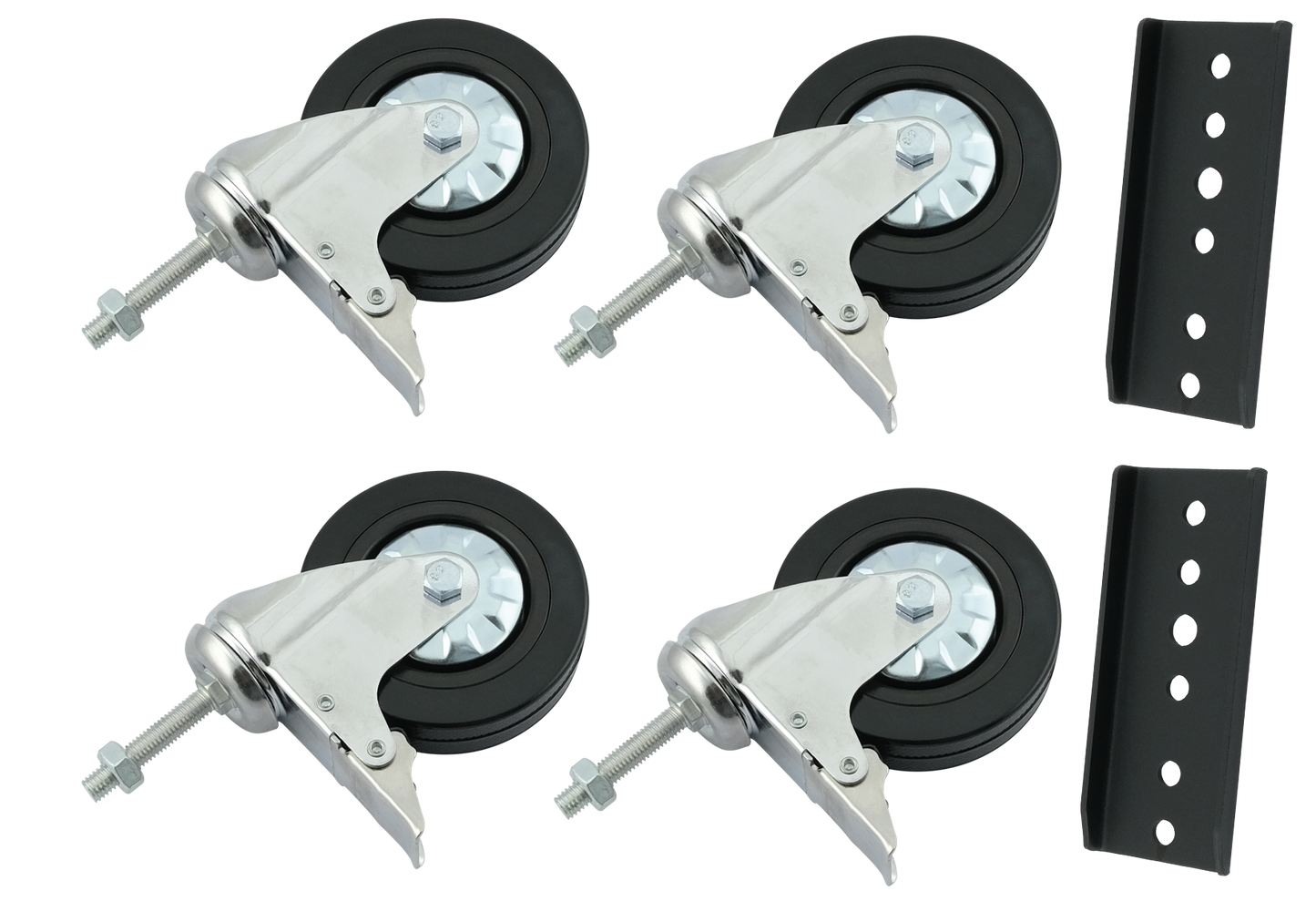 EcoFlow Rollenkit passend zur EcoFlow Halterung für Solarpanele, verstellbar, hängend und stehend