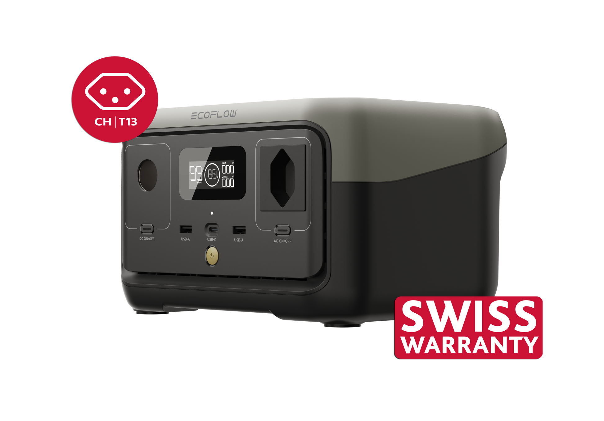 EcoFlow RIVER 2 Powerstation 256 Wh CH-Version