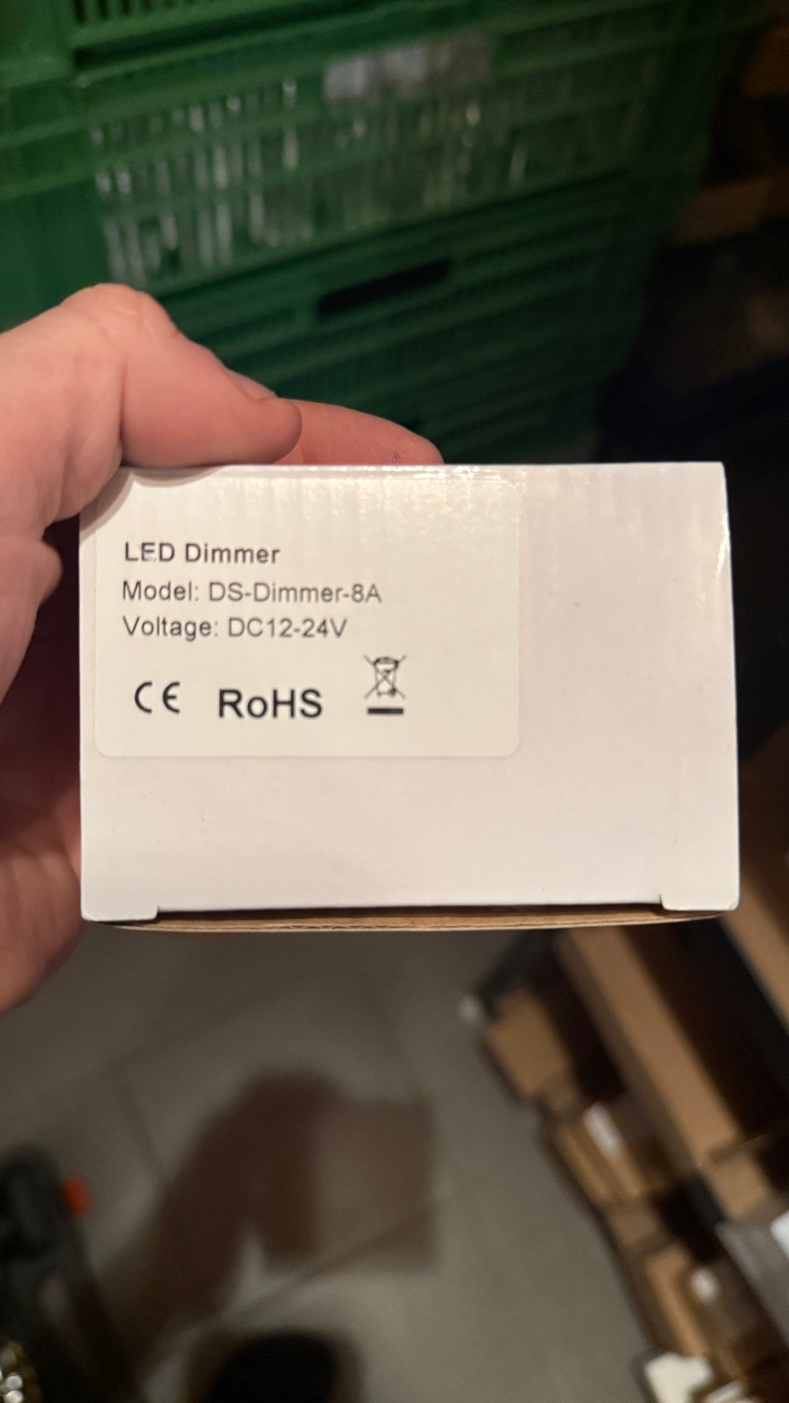 Jelektro LED Dimmer 8 A als Aufbaudimmer mit Drehknopf für 12–24 V