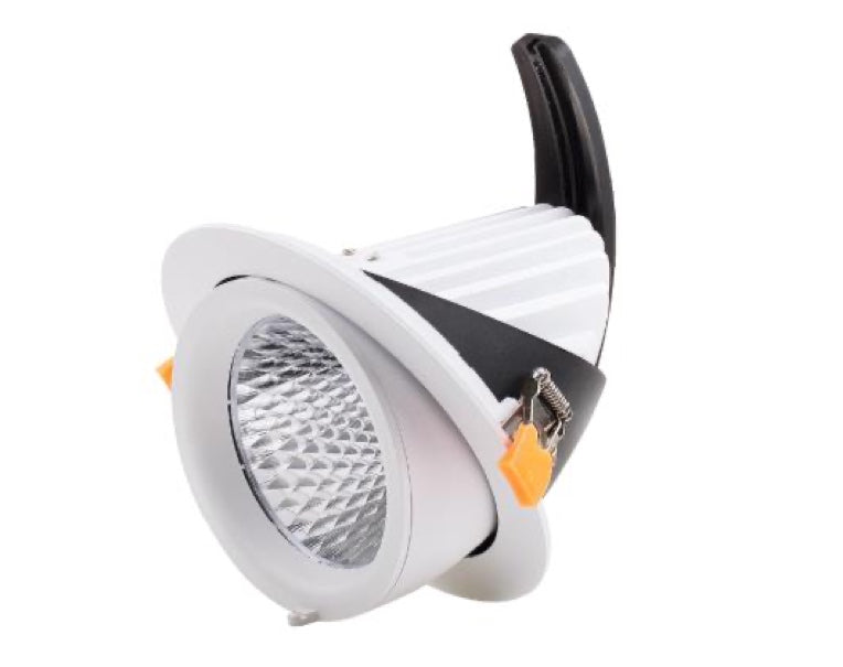 Jelektro LED Einbaustrahler 360 Grad drehbar und schwenkbar in Weiss