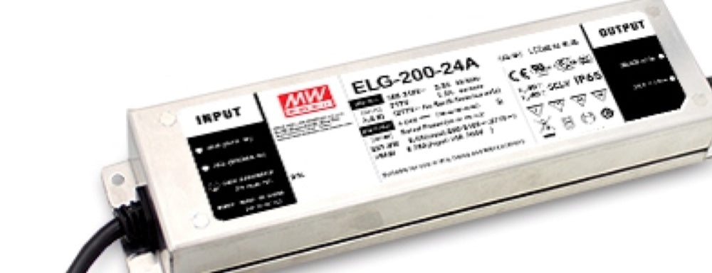 MeanWell LED Netzteil ELG-200-24A, 24 V, 200 W, IP65, zur Miete bei Jelektro