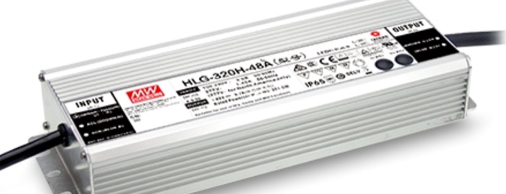 MeanWell LED Netzteil HLG-320H-24A, 24 V, 320 W, IP65, zur Miete bei Jelektro
