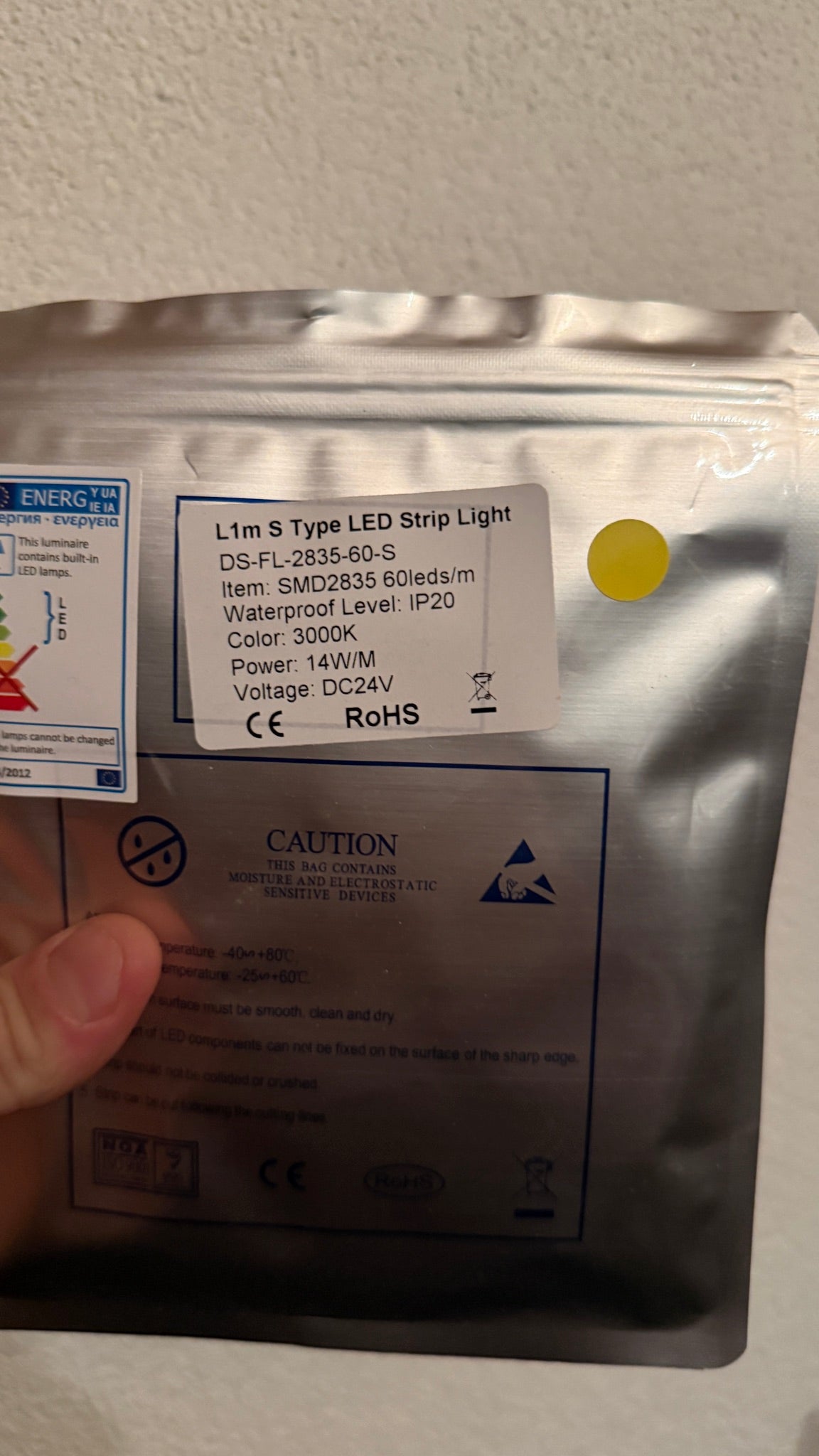 Jelektro LED Streifen S-Typ, in der Fläche biegbar, 60 LED/m, 3000 K, 24 V